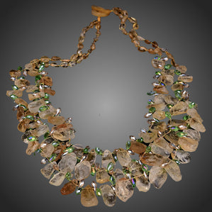 Náhrdelník topás s citrínom