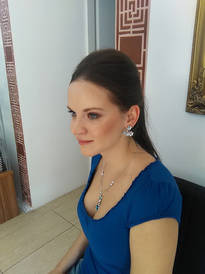 Náhrdelník modrý kvet Georgia Glamour