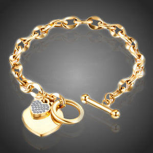 Náramok so srdcom z chirurgickej ocele Heartnestly