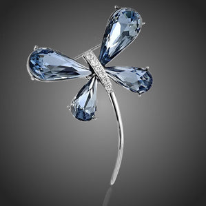 brošňa modrý motýľ