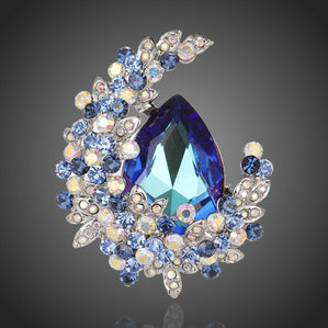 brošňa luxusná modrá kvapka