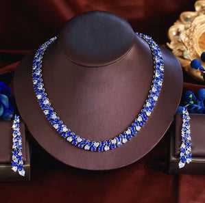 Luxusný spoločenský set modrý Slavenia