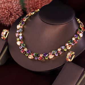 Luxusný set s farebnými zirkónmi Carollina