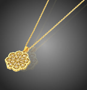 Náhrdelník kvet ocel Sunntilias