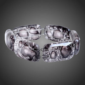 náramok arteglass zo skla hnedý bublinkový jednoduchý