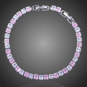 Náramok s ružovými zirkónmi Lavessiana