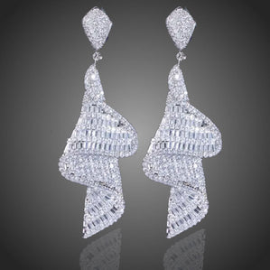 náušnice luxusné dlhé spoločenské