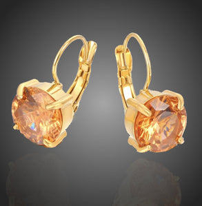 náušnice oranžové z chirurgickej ocele