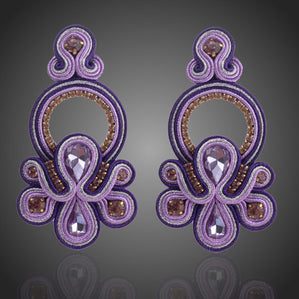 Náušnice Soutache Fillatelia