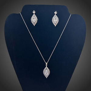 Set s čírymi zirkónmi kvapky Vallery