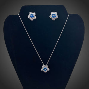 Set s modrými kvetmi Flowerianitta