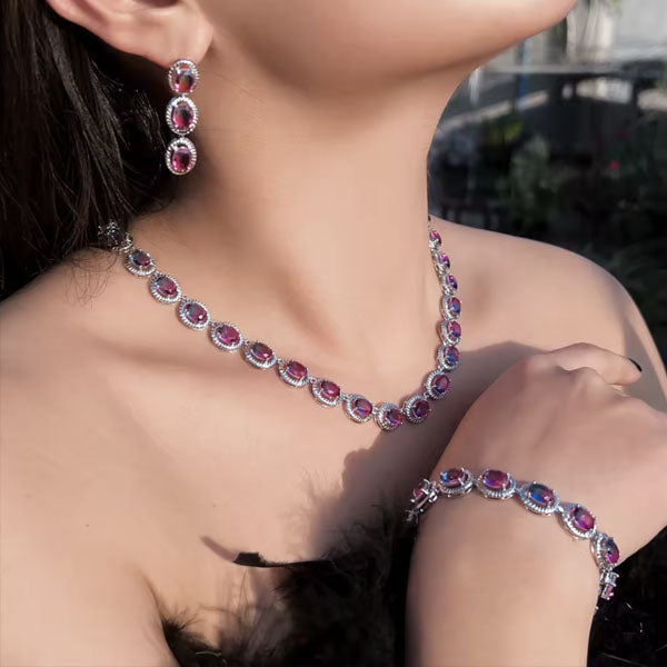 Luxusný spoločenský set dúhový Trio Fantasia