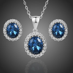 Set s modrými krištálmi Caterinass