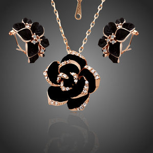 Šperkový set s kvetmi RoseGold II