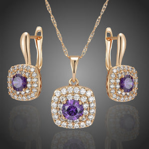Set s fialovými zirkónmi Felicianetta