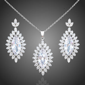 Set s čírymi zirkónmi kvapky Vallery