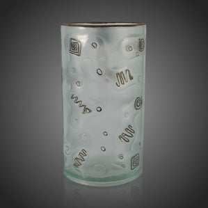 Originálna váza zdobená kovom a platinou Arte Soul