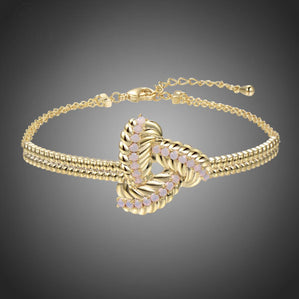 moderný dámsky náramok luxusnej bižutérie pozlátený