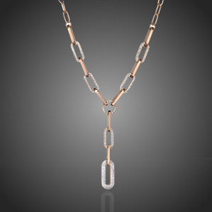 moderný dámsky náhrdelník z chirurgickej ocele článkový