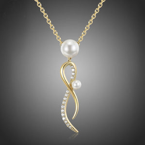 Náhrdelník s perlou a zirkónmi Lannea