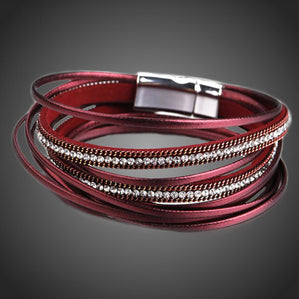 Náramok Valencia bordový