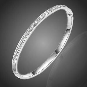 Náramok z chirurgickej ocele s krištálmi Savernitta