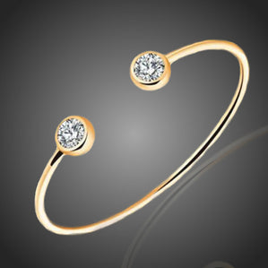 Náramok z chirurgickej ocele s krištalmi Landana