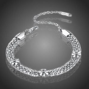 Náramok z chirurgickej ocele s kvetmi Flowerlandis