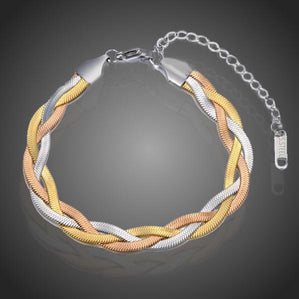 Náramok z chirurgickej ocele prepletaný Trionittia