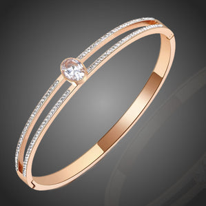 Náramok z chirurgickej ocele so zirkónom Senttami