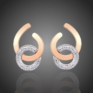 náušnice kruhy so zirkónmi z chirurgickej ocele