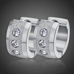 náušnice kruhy z chirurgickej ocele strieborné