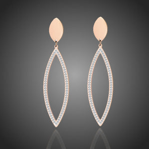 náušnice lístky z chirurgickej ocele