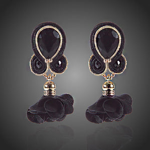 Náušnice Soutache Blackness