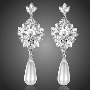 Náušnice Crystal Perly Landa