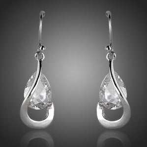 Náušnice kvapky s čírymi zirkónmi Elkana