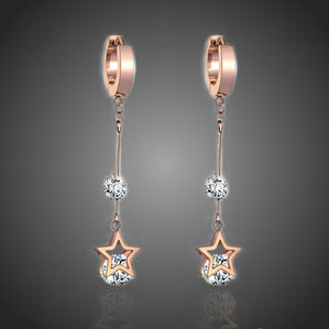 Náušnice z chirurgickej ocele  Starria dlhé