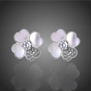 Náušnice kvety ocel Femmina