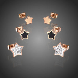 Náušnice z chirurgickej ocele 3Stars