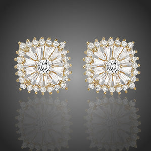 Náušnice kocky so zirkónmi Alessiana