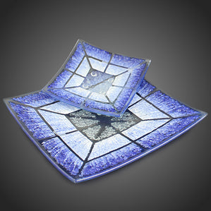 originalne misy modre criepkove sklo