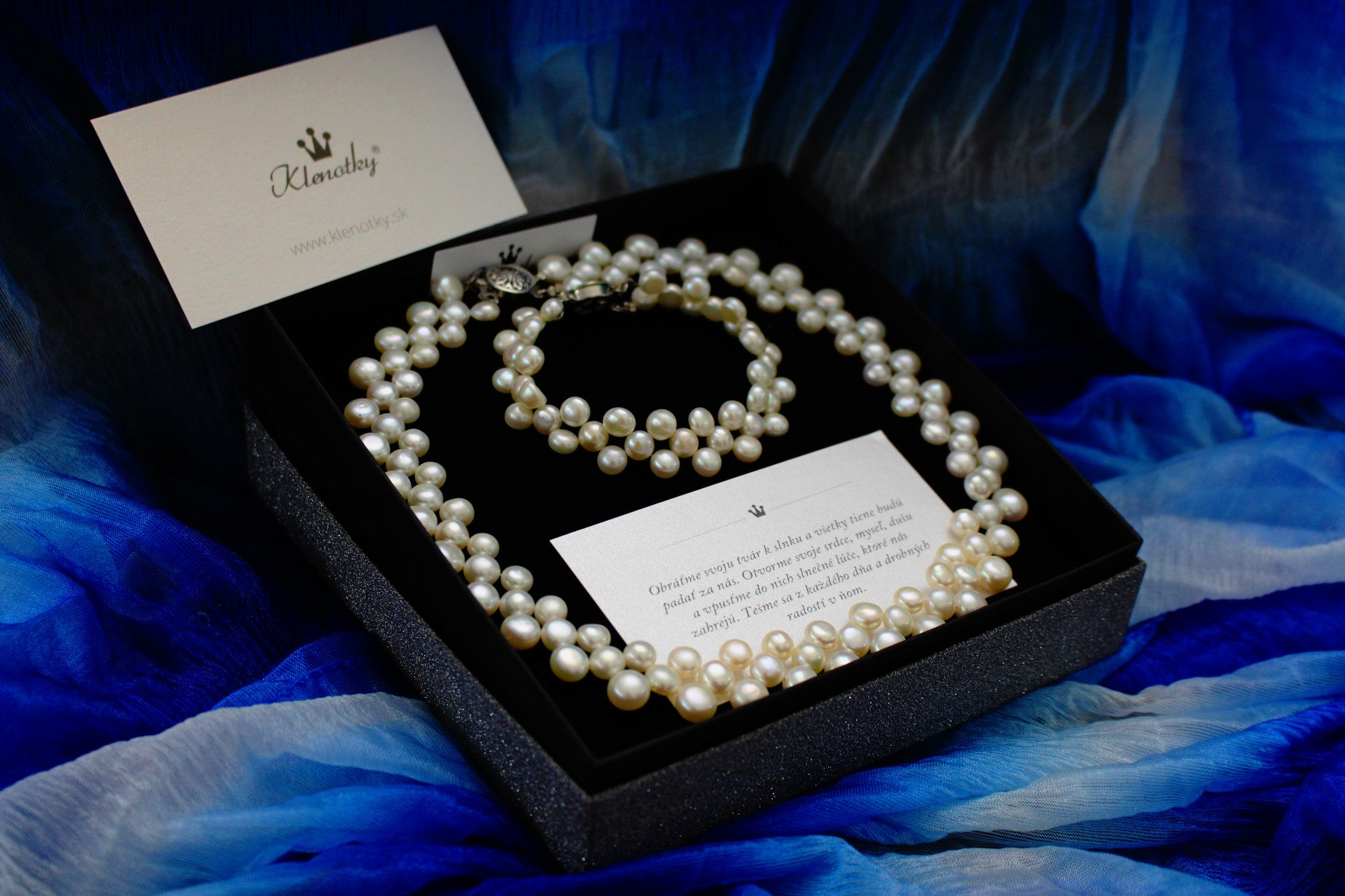 Set riečne perly Guiliana White