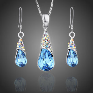 Set kvapky s modrými krištáľmi Lagunia